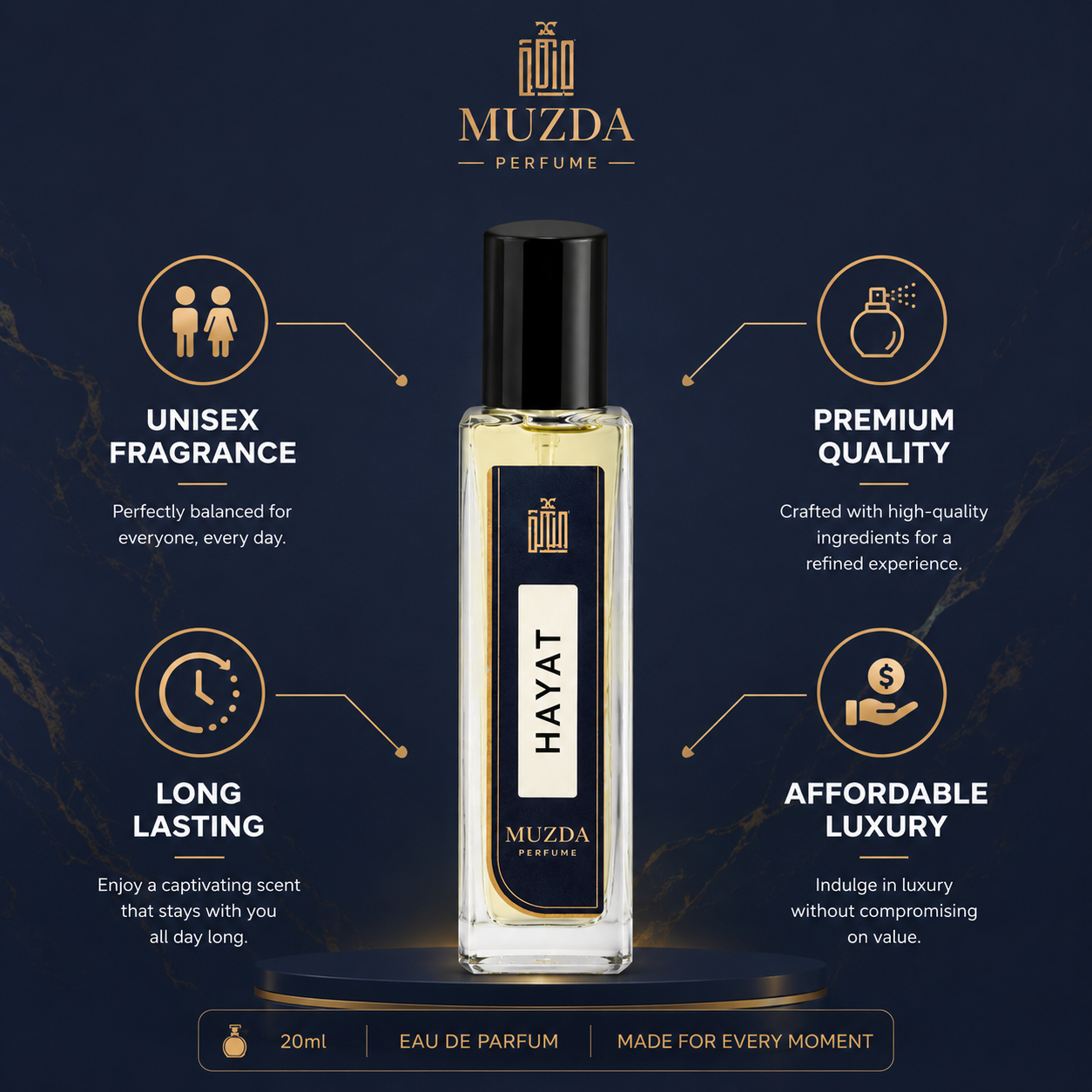 HAYAT Eau de Parfum | Inspired by Hawas for Her | Premium Long Lasting Perfume